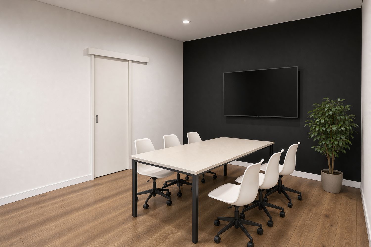 Salle de réunion avant la retouche